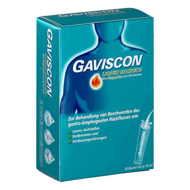 GAVISCON Liquid Mint Suspension 24 stk von RECKITT BENCKISER AUSTRIA GMBH PZN 08200523