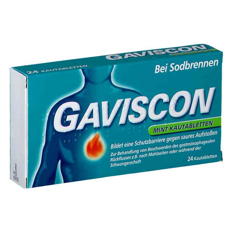 GAVISCON Mint Kautabletten 24 stk von RECKITT BENCKISER AUSTRIA GMBH PZN 08200525