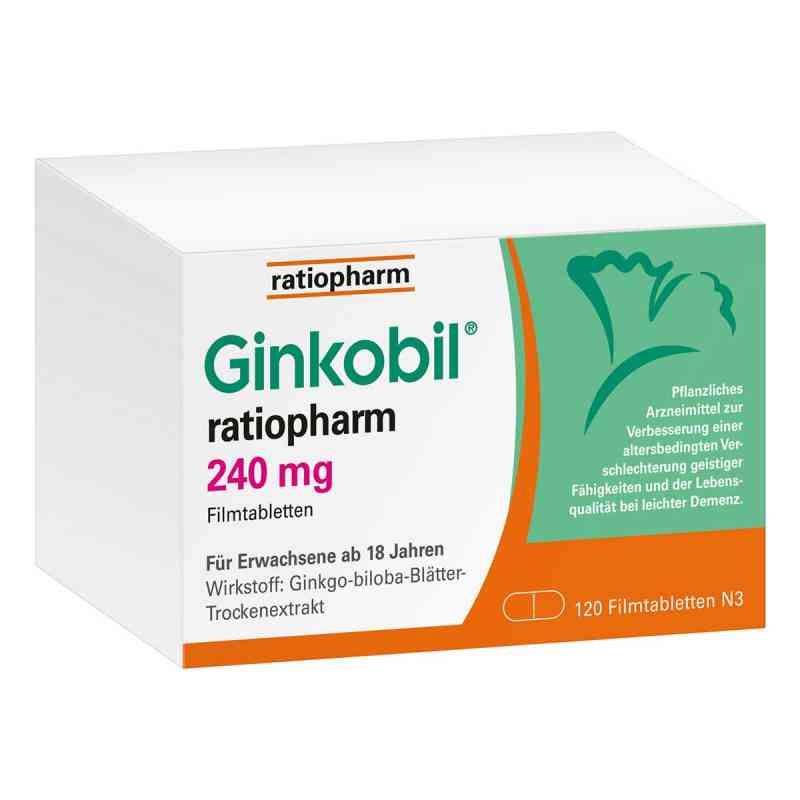Ginkobil ratiopharm 240mg mit Ginkgo biloba 120 stk von ratiopharm GmbH PZN 08864415