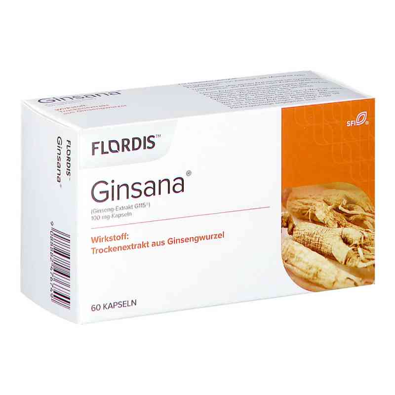 Ginsana (Ginseng-Extrakt G115) 100 mg Kapseln 60 stk von SANOVA PHARMA GESMBH, OTC        PZN 08201105
