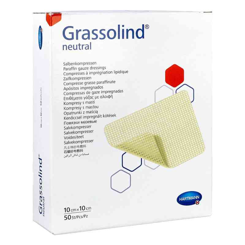 Grassolind Salbenkompressen 10x10 cm steril 50 stk von PAUL HARTMANN AG PZN 03245699