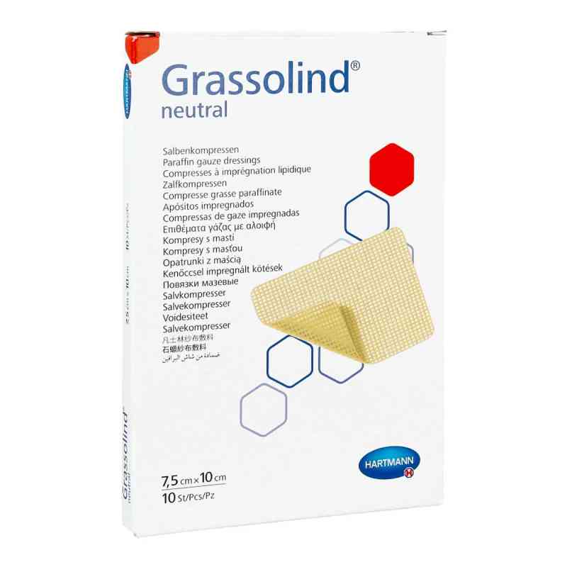 Grassolind Salbenkompressen 7,5x10 cm steril 10 stk von PAUL HARTMANN AG PZN 03245624