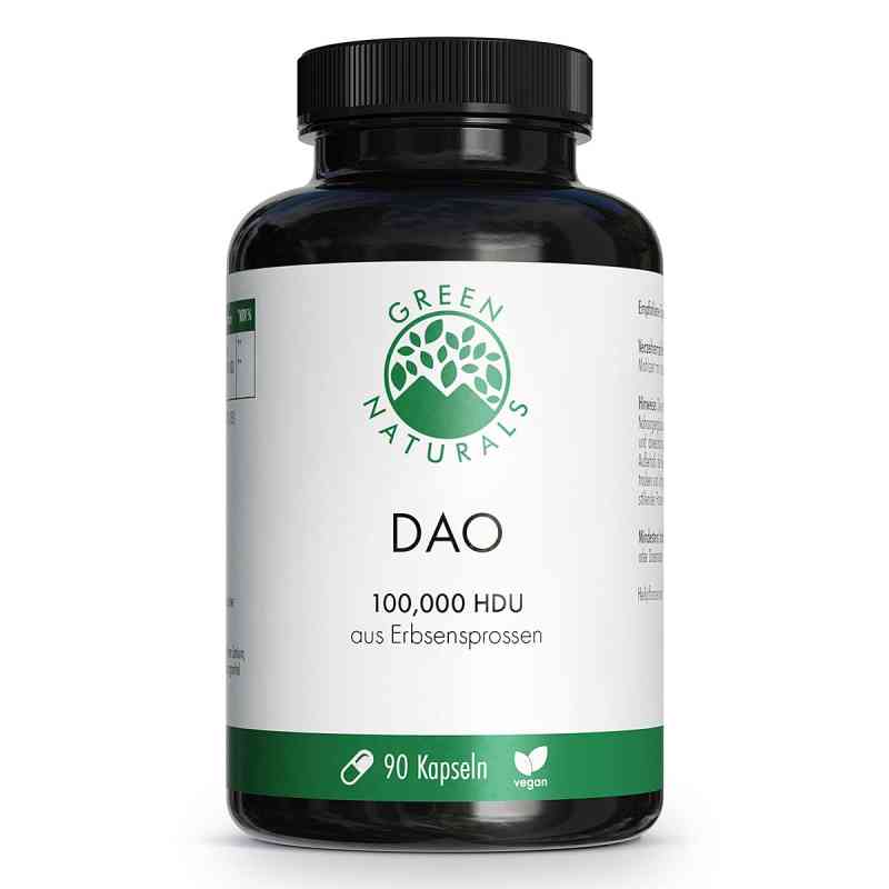Green Naturals DAO 100 mg vegan zum Histaminabbau 90 stk von Heilpflanzenwohl GmbH PZN 19366206