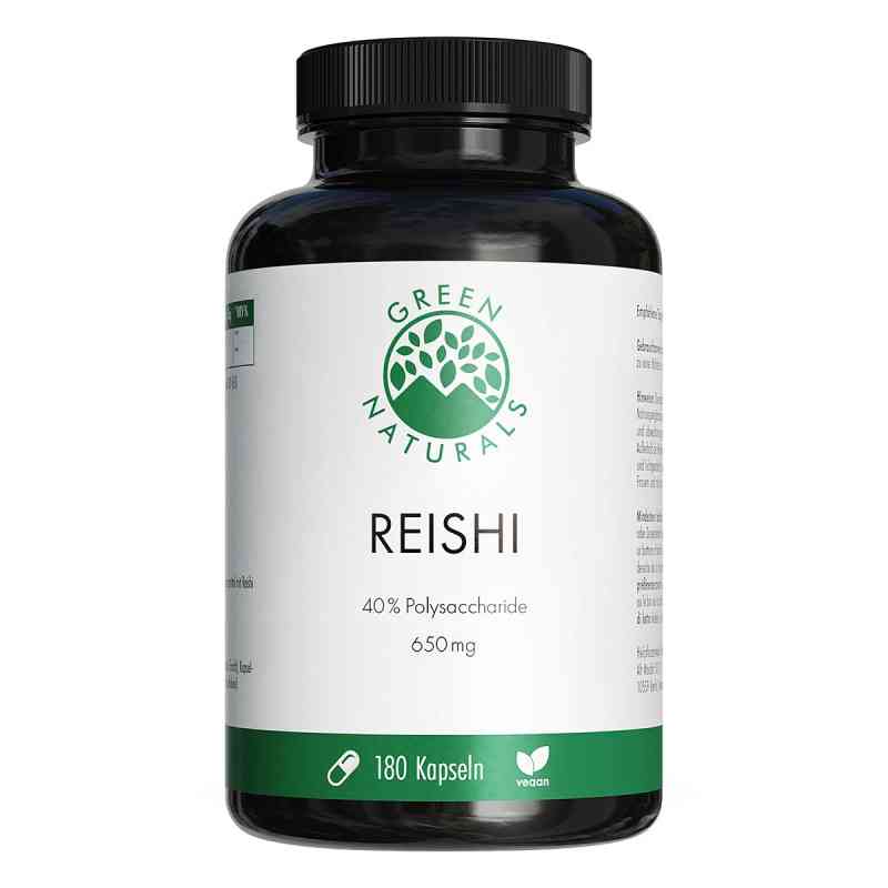 GREEN NATURALS Reishi 650 Mg Hochdos.vegan Kapseln 180 stk von Heilpflanzenwohl GmbH PZN 18782724