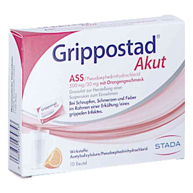 Grippostad Akut 500 mg/30 mg mit Orangengeschmack 10 stk von STADA ARZNEIMITTEL GMBH, OTC PZN 08201887