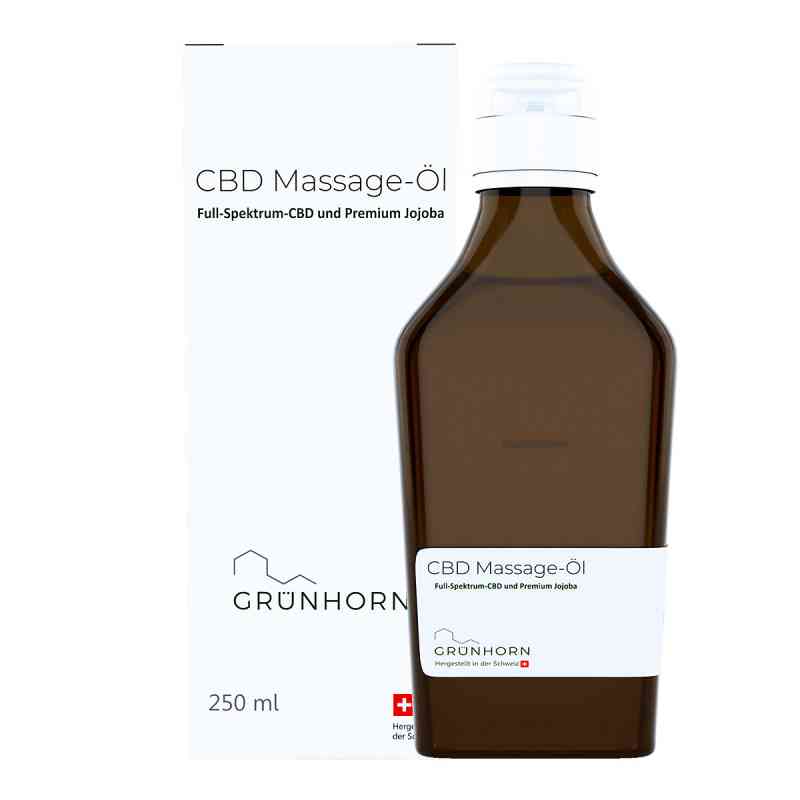 Grünhorn Cbd Massage-öl 250 ml von apo.com Group GmbH PZN 16682786