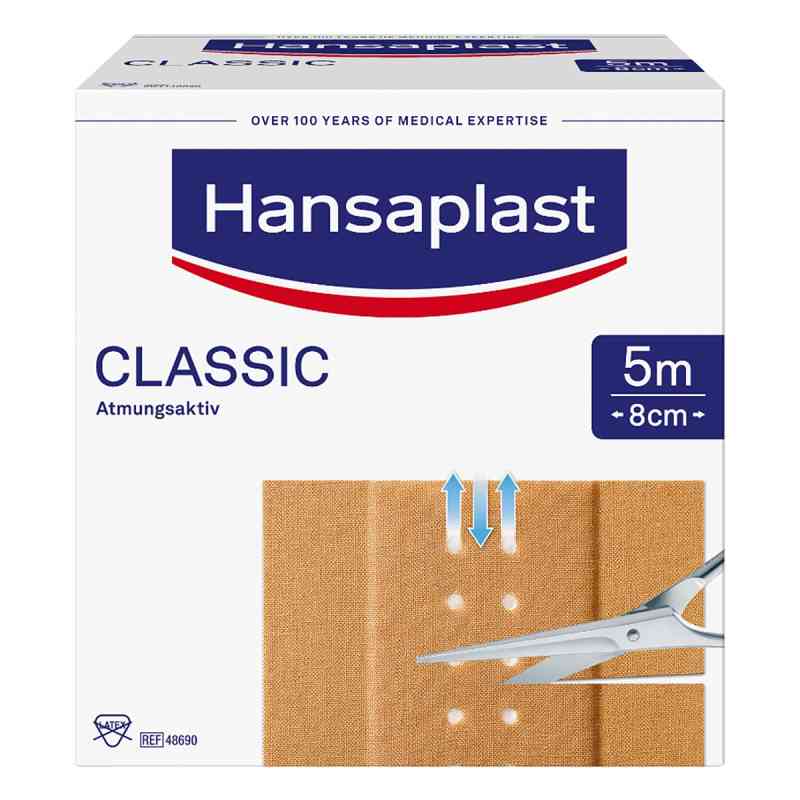 Hansaplast Classic Pflaster 5mx8cm 1 stk von Beiersdorf AG PZN 07577582