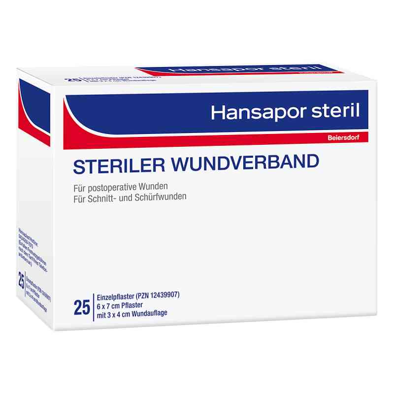 Hansapor steril Wundverband 6x7 cm 25 stk von Beiersdorf AG PZN 12439936