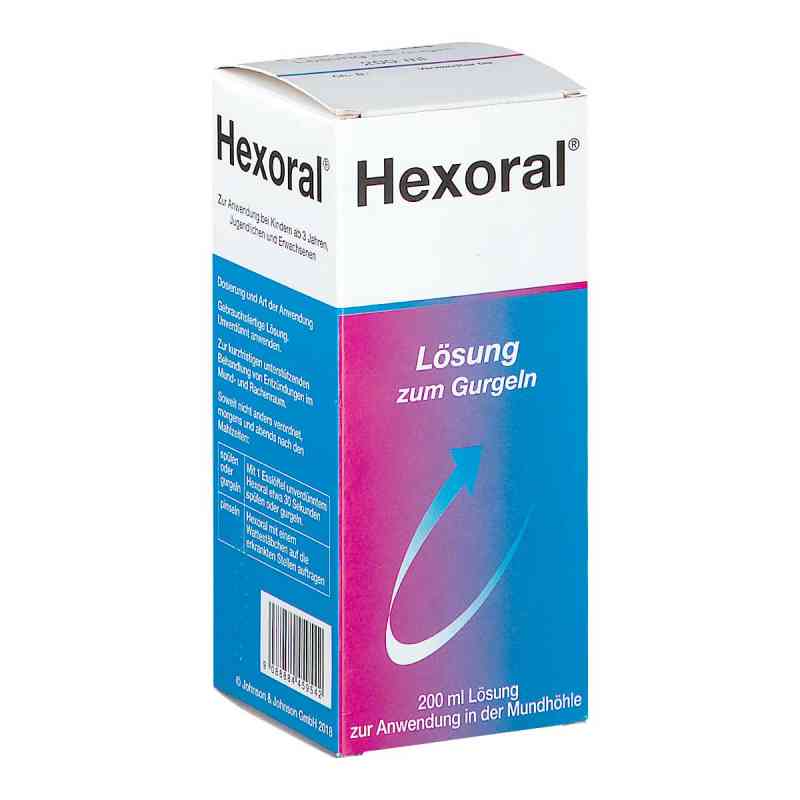 Hexoral Lösung zum Gurgeln 200 ml von KENVUE AUSTRIA GMBH PZN 08200958