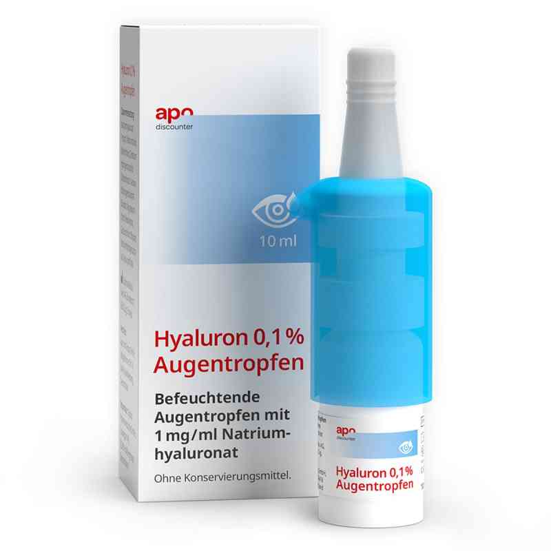 Hyaluron 0,1 % Augentropfen von apodiscounter 10 ml von Optima Medical Swiss AG PZN 19184304