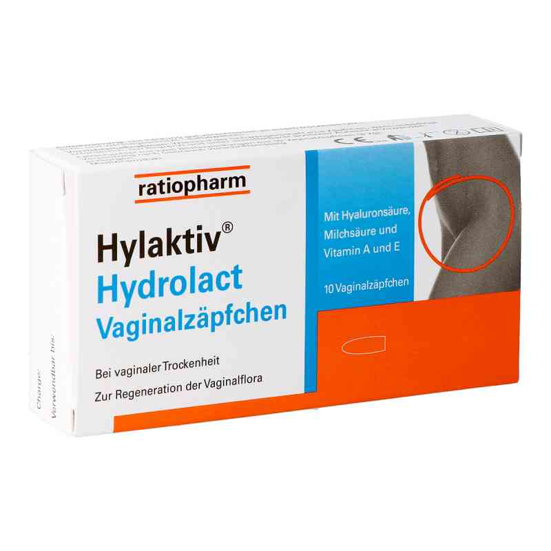 Hylaktiv Hydrolact Vaginalzäpfchen 10 stk von RATIOPHARM ARZNEIMITTEL VERTRIEB PZN 08200339
