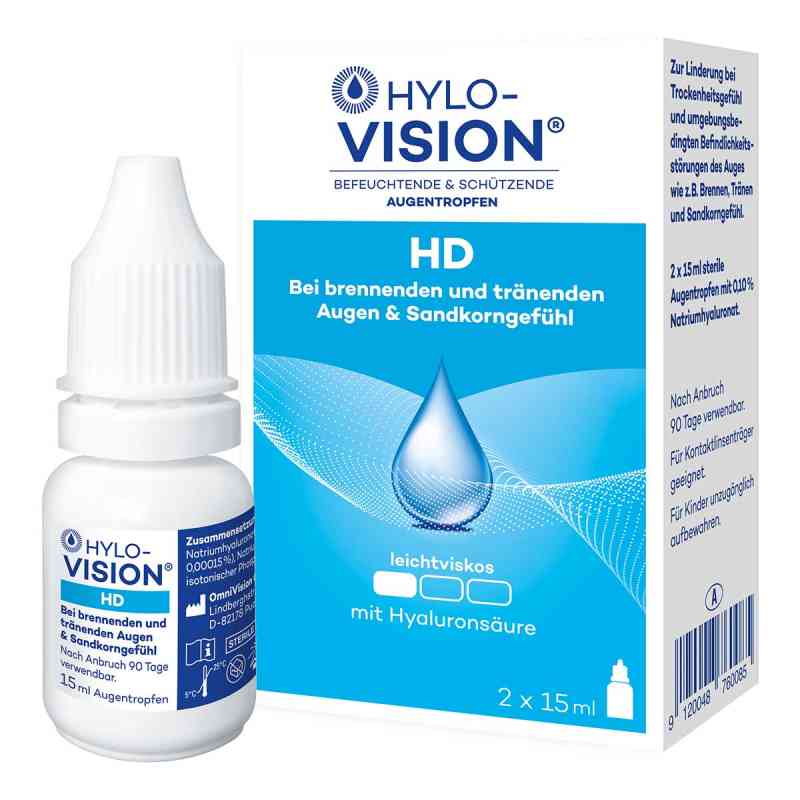 Hylo-Vision HD Augentropfen 2X15 ml online kaufen