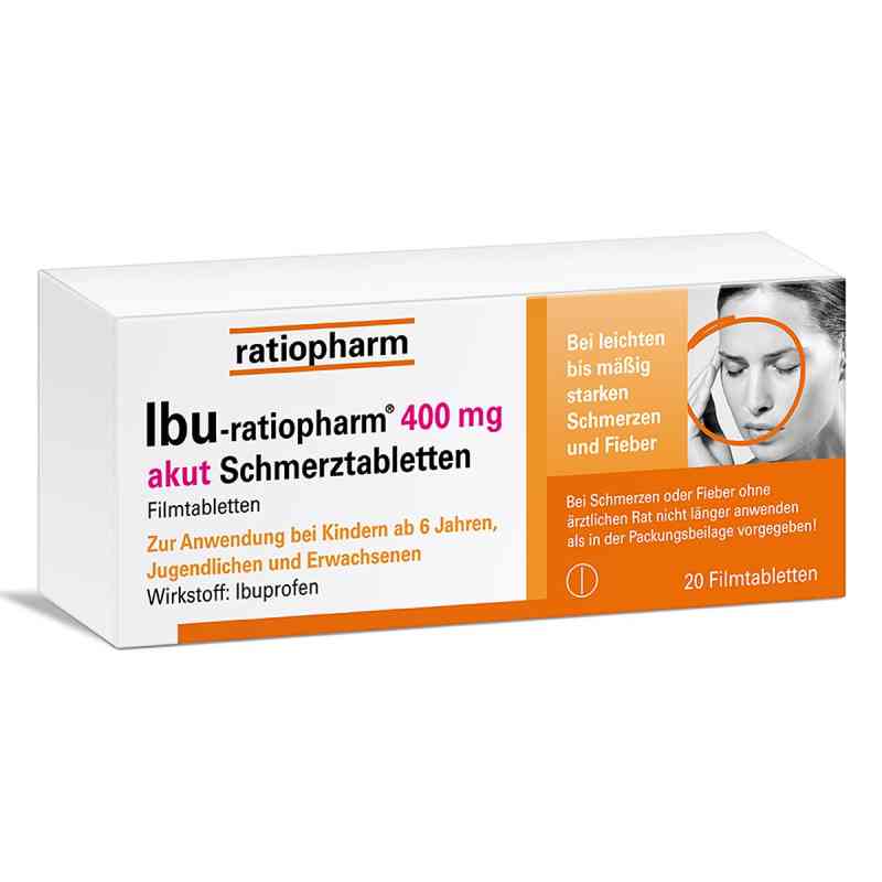 IBU ratiopharm 400 akut Schmerztabletten 20 stk von ratiopharm GmbH PZN 00266040