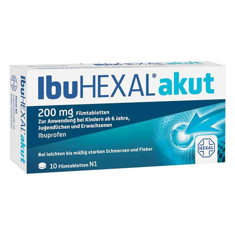 IbuHEXAL® akut 200 mg Filmtabletten 10 stk von Hexal AG PZN 02222420