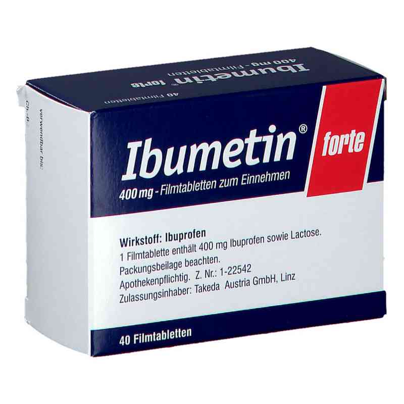 Ibumetin forte 400 mg 40 stk von ORIFARM HEALTHCARE A/S           PZN 08200016