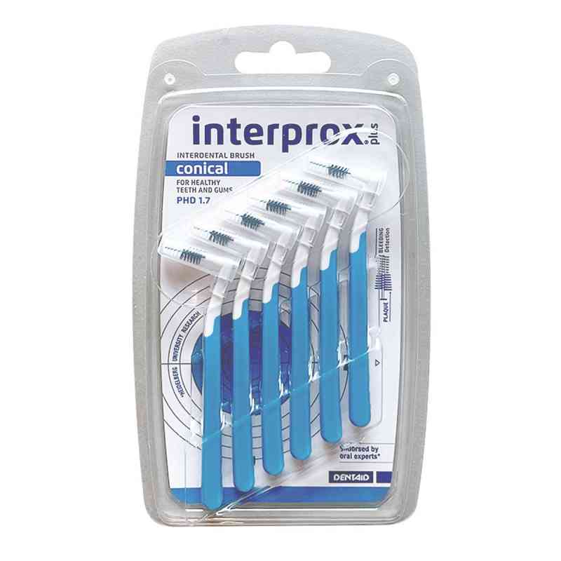 Interprox plus conical blau Interdentalbürste 6 stk von DENTAID GmbH PZN 05703628