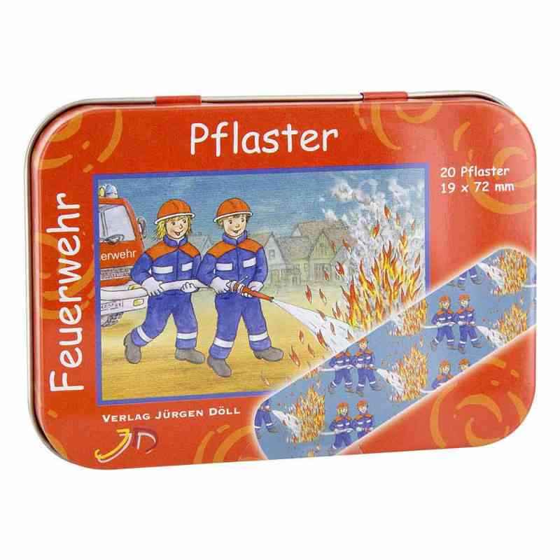 Kinderpflaster Feuerwehr Dose 20 stk von Axisis GmbH PZN 09718638