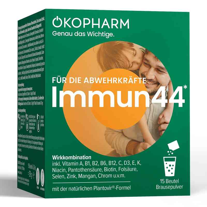 Ökopharm Immun44 Brausepulver 15 stk von SANOVA PHARMA GESMBH, OTC PZN 08201556