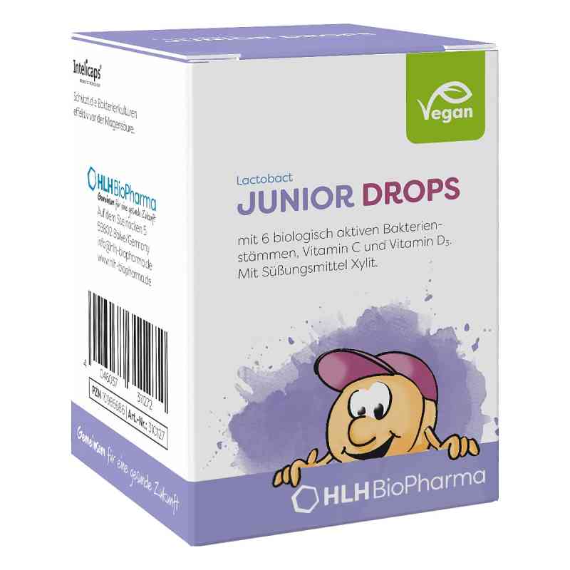 Lactobact JUNIOR DROPS Lutschtabletten 60 stk von HLH BioPharma GmbH PZN 10986686