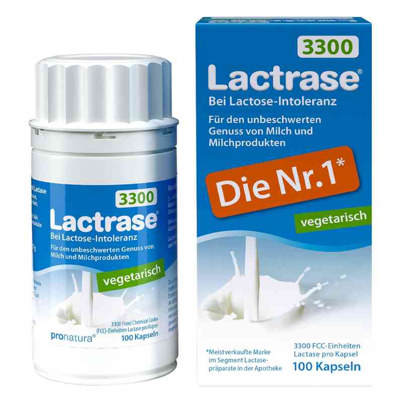 Lactrase vegetarisch 3.300 Kapseln 100 stk von Pro Natura Gesellschaft für gesunde Ernährung mbH PZN 03257863
