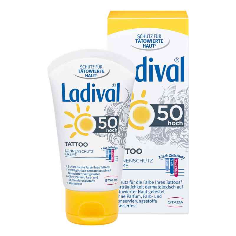 Ladival Tattoo Sonnencreme für tätowierte Haut LSF50 50 ml von STADA Consumer Health Deutschland GmbH PZN 14357562