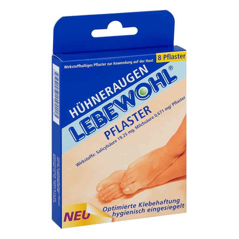 Lebewohl Hühneraugenpflaster 8 stk von lebewohl-Fabrik GmbH & Co. KG PZN 09755355