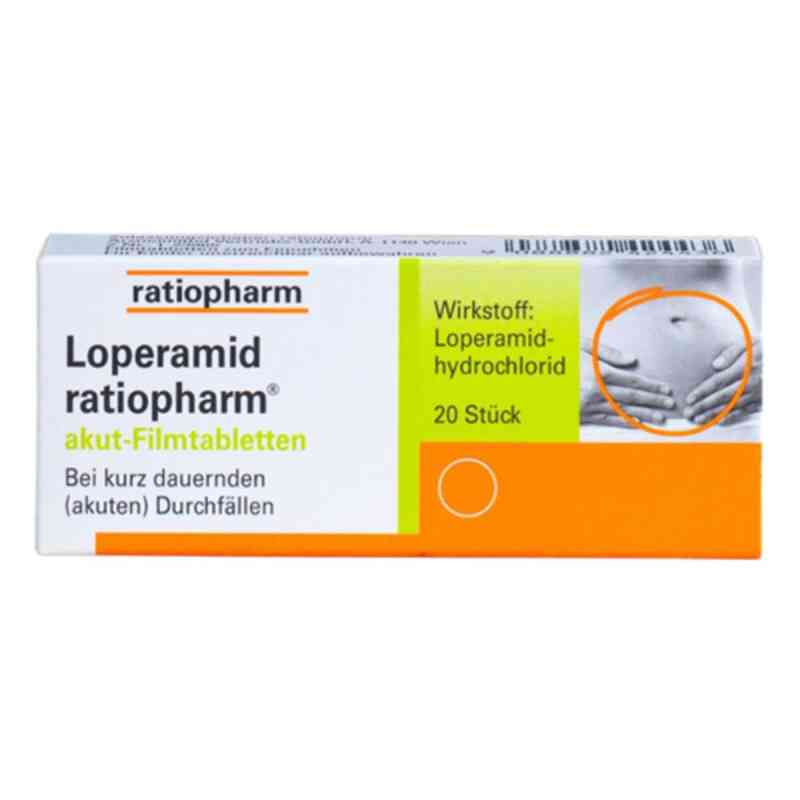 Loperamid ratiopharm akut Filmtabletten 20 stk von RATIOPHARM ARZNEIMITTEL VERTRIEBS GMBH PZN 08201866
