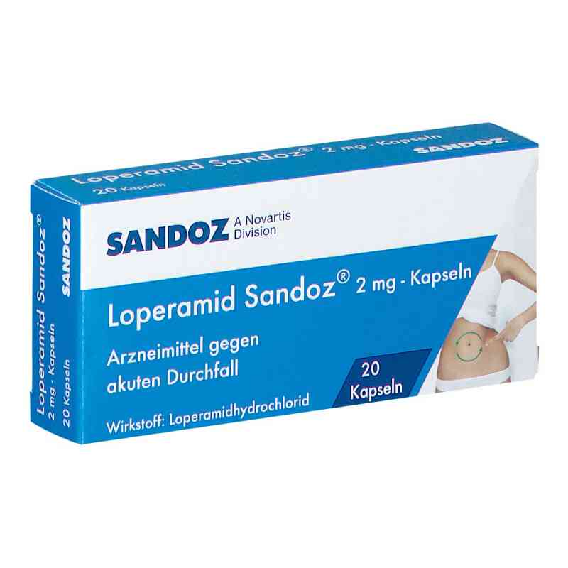 Loperamid Sandoz 2mg Kapseln 20 stk von SANDOZ GMBH PZN 08200582