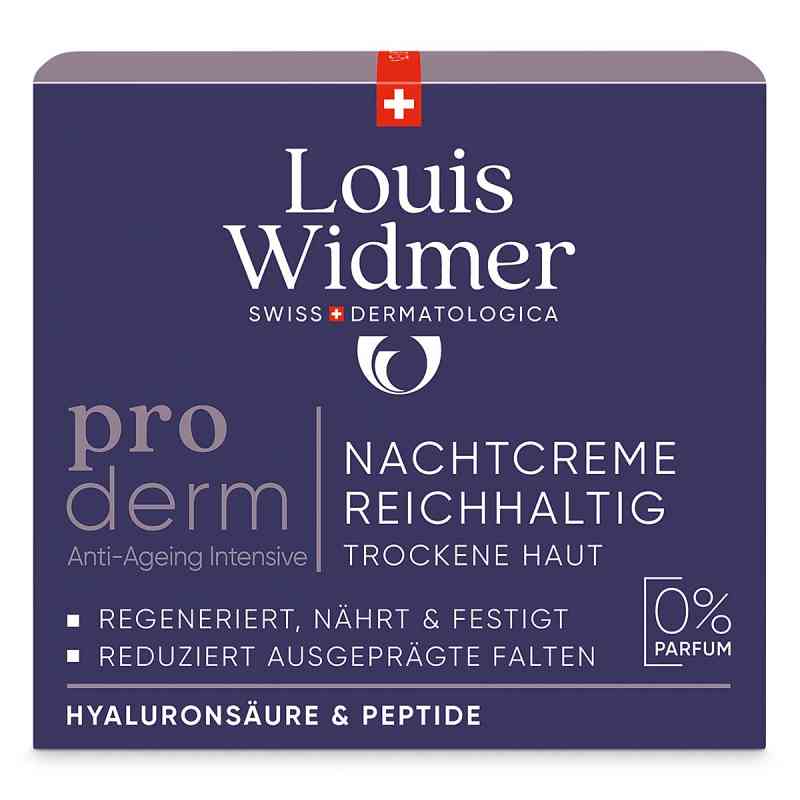 Louis Widmer proderm Nachtcreme Reichhaltig unparfümiert 50 ml von LOUIS WIDMER GmbH PZN 18442158