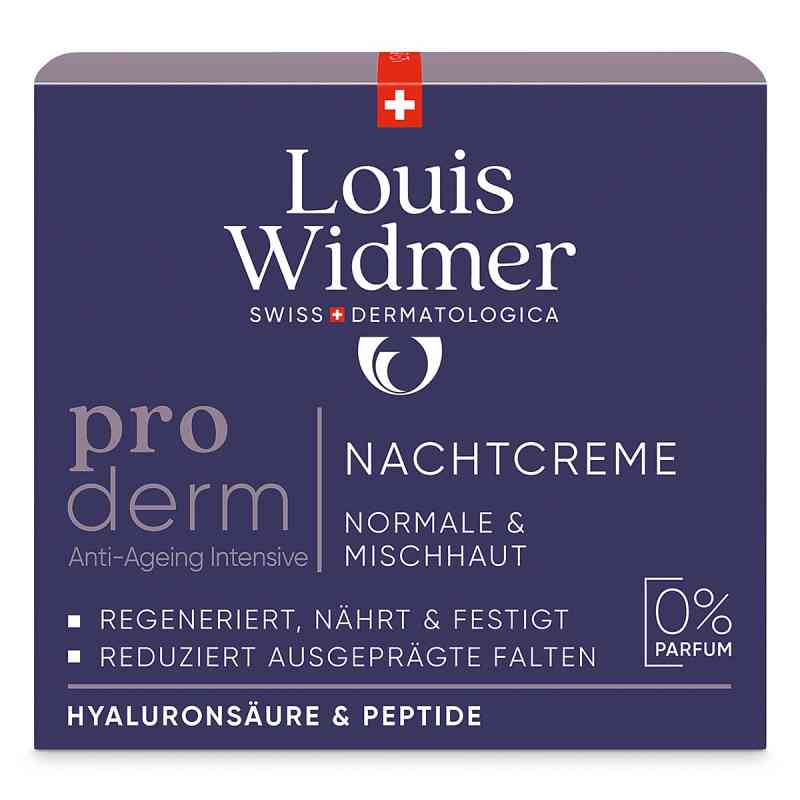 Louis Widmer proderm Nachtcreme unparfümiert 50 ml von LOUIS WIDMER GmbH PZN 18406872