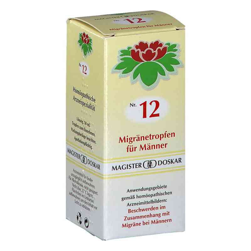 Magister Doskar Nummer 12 Migränetropfen für Männer 50 ml von DOSKAR E.U PZN 08200913