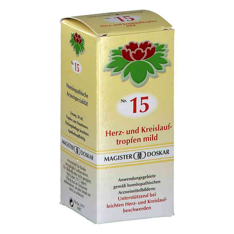 Magister Doskar Nummer 15 Herz- und Kreislauftropfen mild 50 ml von DOSKAR E.U PZN 08200916