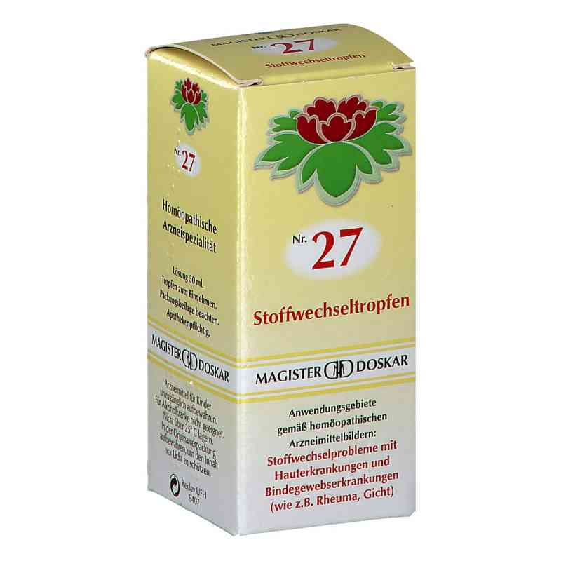 Magister Doskar Nummer 27 Stoffwechseltropfen 50 ml von DOSKAR E.U PZN 08200926