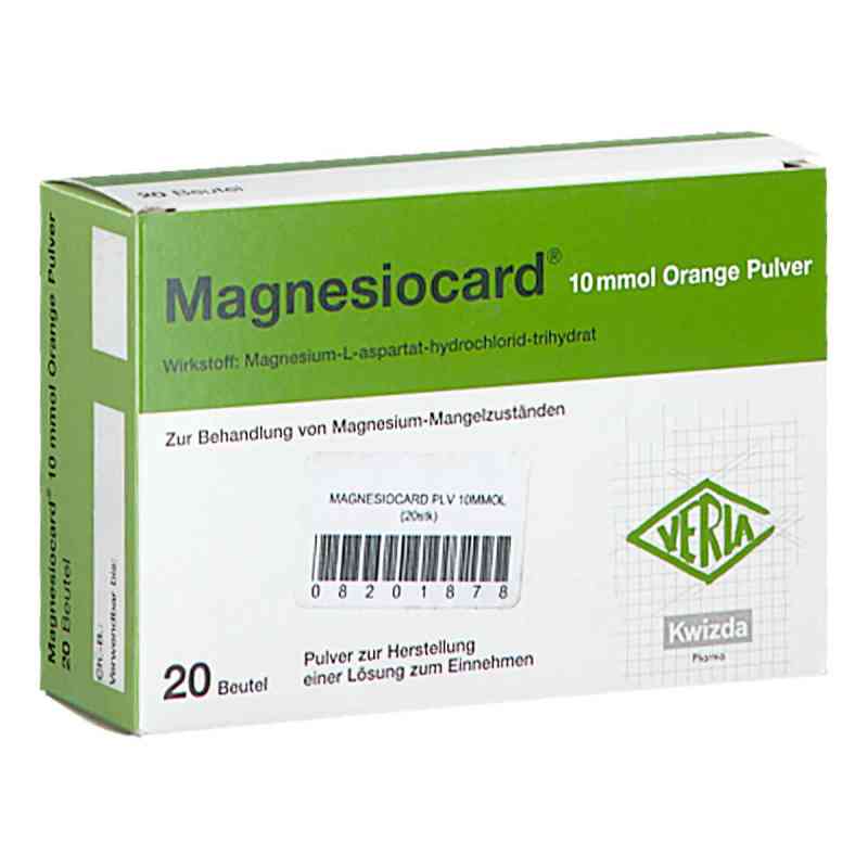 Magnesiocard 10 mmol Orange Pulver 20 stk von KWIZDA PHARMA GMBH PZN 08201878