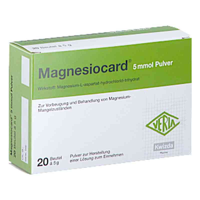 Magnesiocard 5 mmol Pulver 20 stk von KWIZDA PHARMA GMBH PZN 08201884