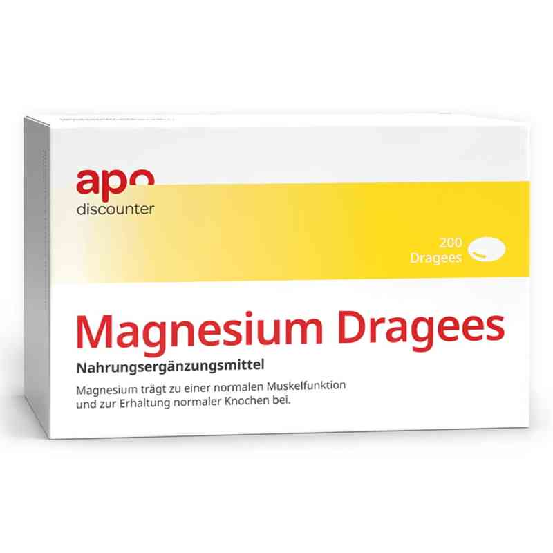 Magnesium Dragees 40 mg von apodiscounter 200 stk von apo.com Group GmbH PZN 19985820