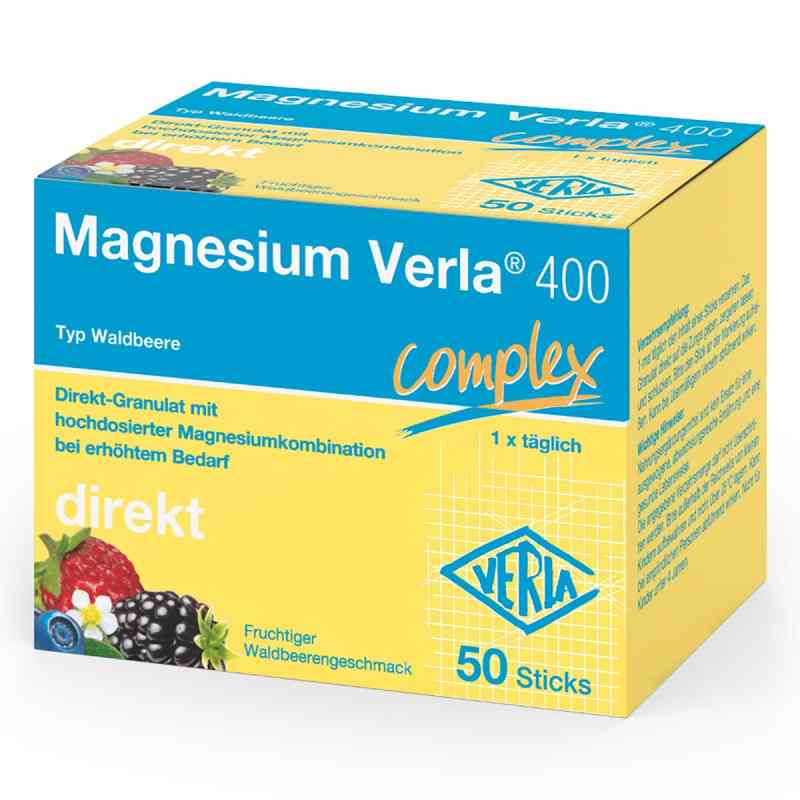 Magnesium Verla 400 Waldbeere Direkt-Granulat 50 stk von Verla-Pharm Arzneimittel GmbH & Co. KG PZN 18774179