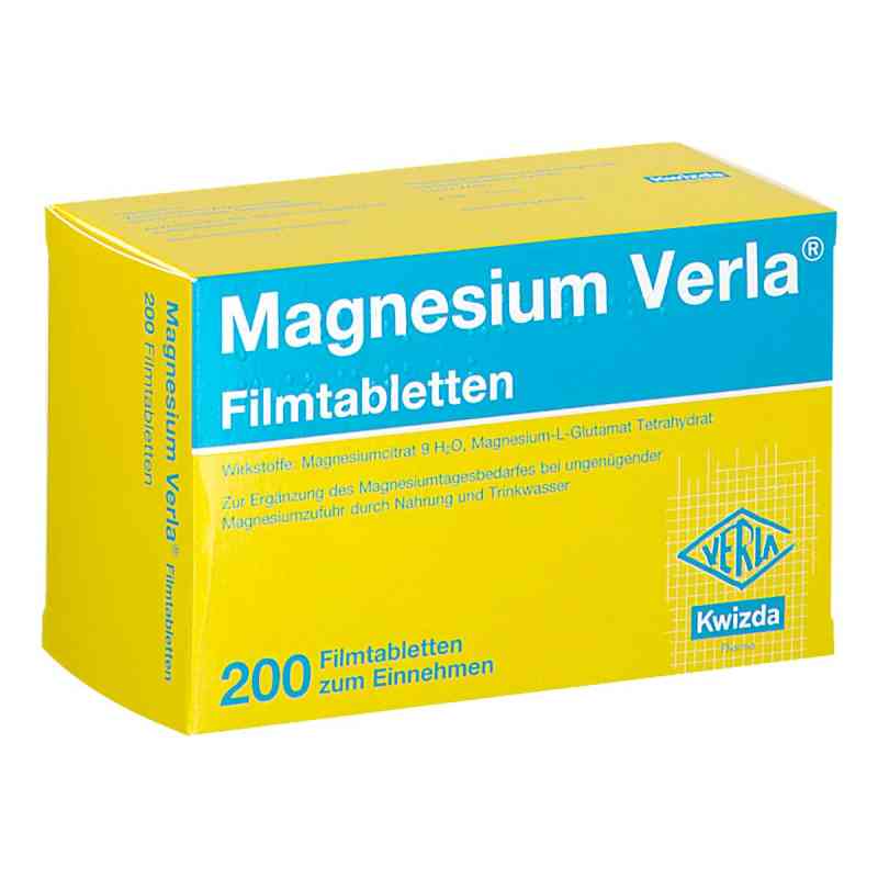 Magnesium Verla Filmtabletten  200 stk von KWIZDA PHARMA GMBH    PZN 08201348