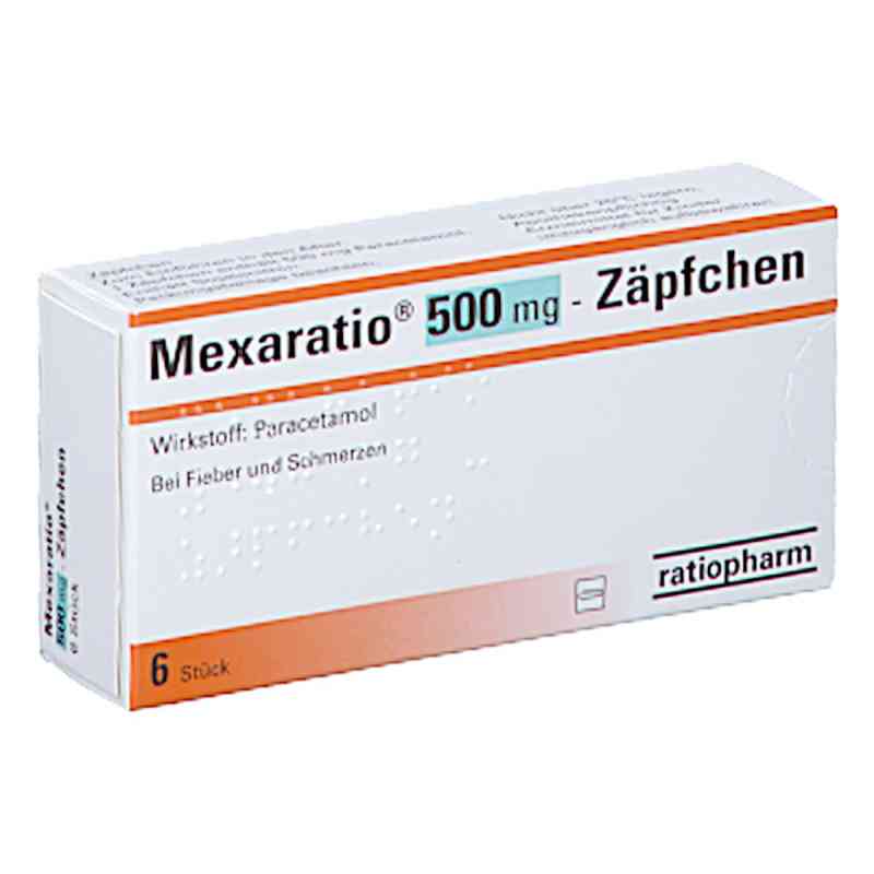 Mexaratio 500mg Zäpfchen 6 stk von RATIOPHARM ARZNEIMITTEL VERTRIEBS GMBH PZN 08201950