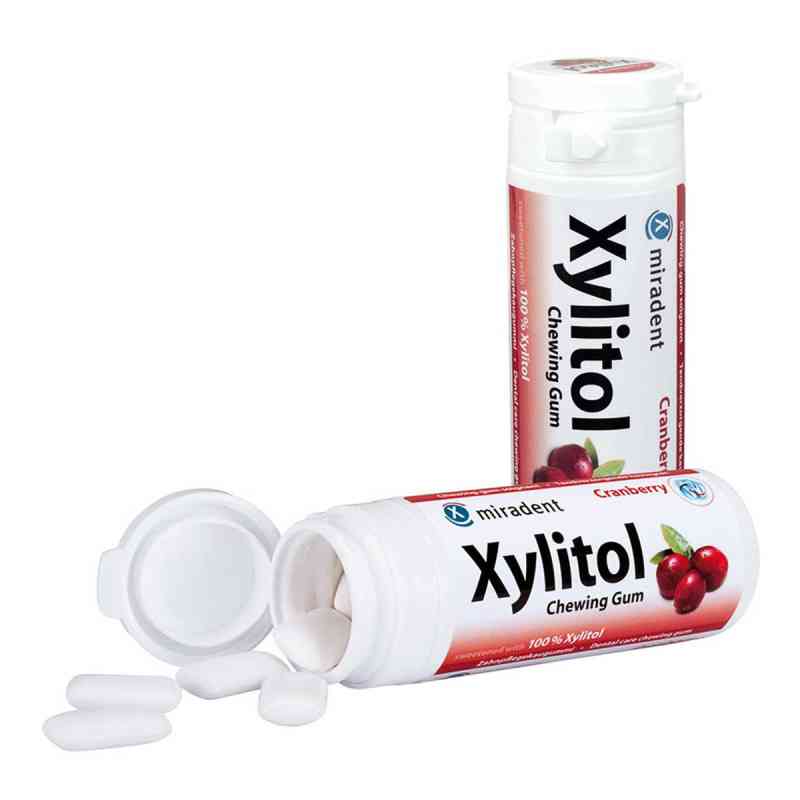 Miradent Zahnpflegekaugummi Xylitol Cranberry 30 stk von Hager Pharma GmbH PZN 00453753
