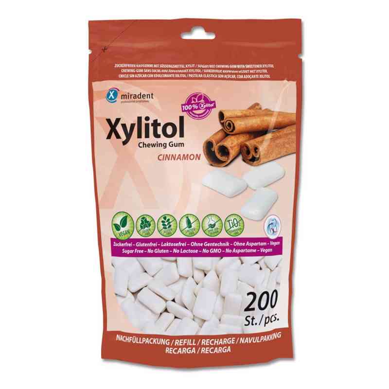 Miradent Zahnpflegekaugummi Xylitol Zimt Refill 200 stk von Hager Pharma GmbH PZN 17456945