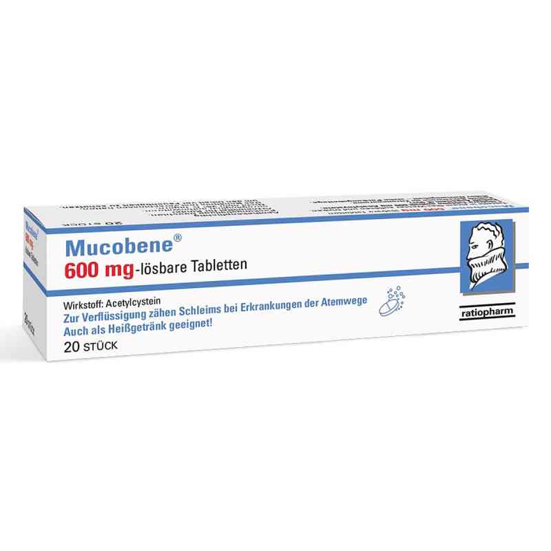 Mucobene 600 mg 20 stk von RATIOPHARM ARZNEIMITTEL VERTRIEBS GMBH PZN 08200193