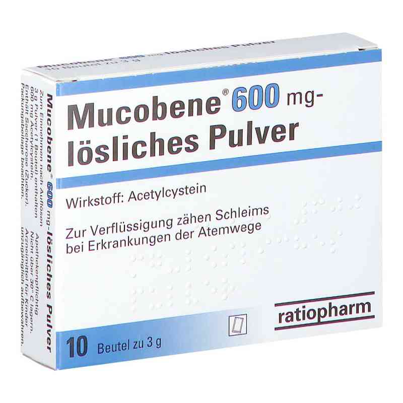 Mucobene 600 mg – lösliches Pulver 10 stk von RATIOPHARM ARZNEIMITTEL VERTRIEB PZN 08200887