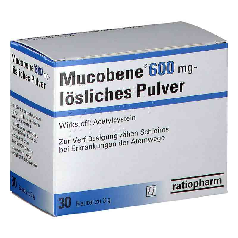 Mucobene 600 mg – lösliches Pulver 30 stk von RATIOPHARM ARZNEIMITTEL VERTRIEB PZN 08200888