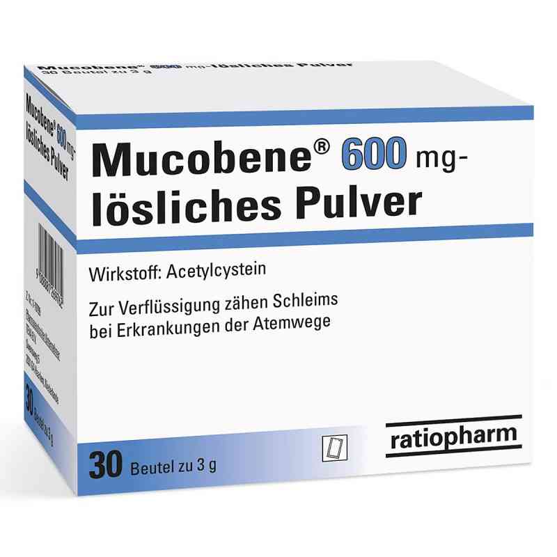 Mucobene 600 mg – lösliches Pulver 30 stk von RATIOPHARM ARZNEIMITTEL VERTRIEBS GMBH PZN 08200888