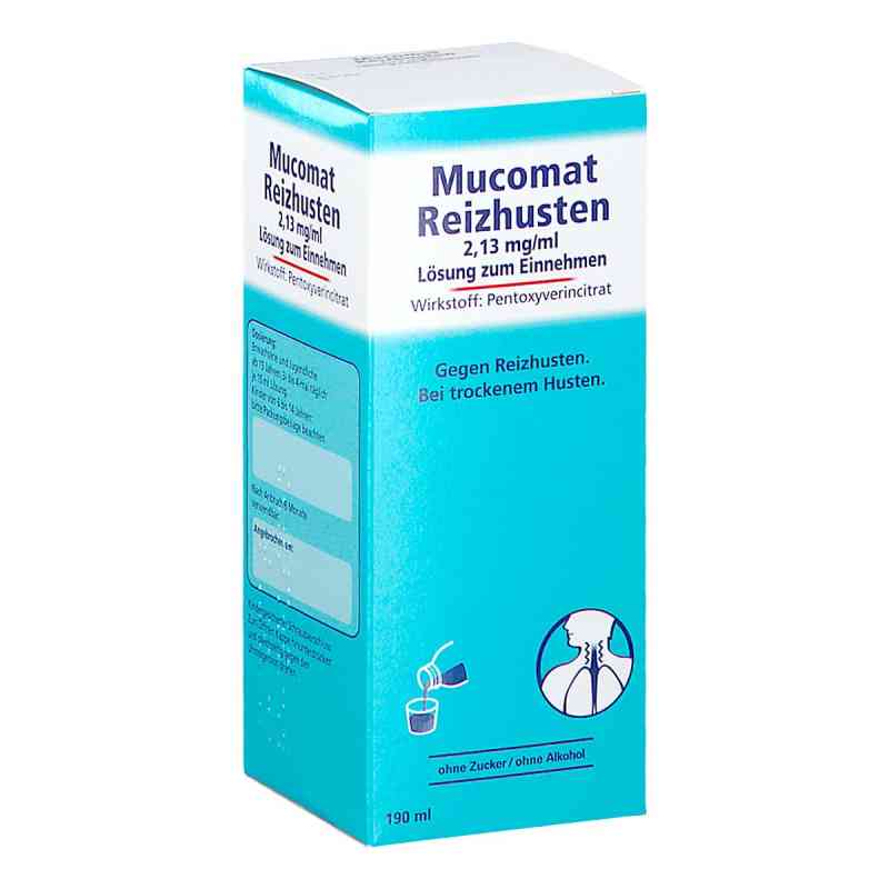 Mucomat Reizhusten 2,13 mg/ml Lösung zum Einnehmen 190 ml von OPELLA HEALTHCARE AUSTRIA GMBH   PZN 08201255