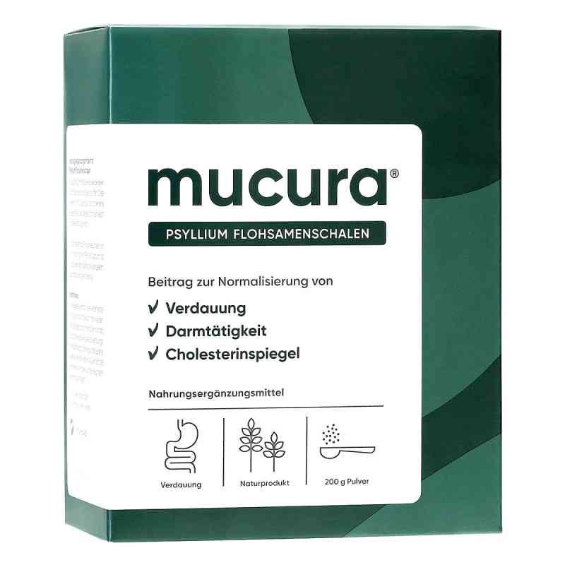Mucura Flohsamenschalen Pulver 200 g von Trio Pharma Aps PZN 18121201