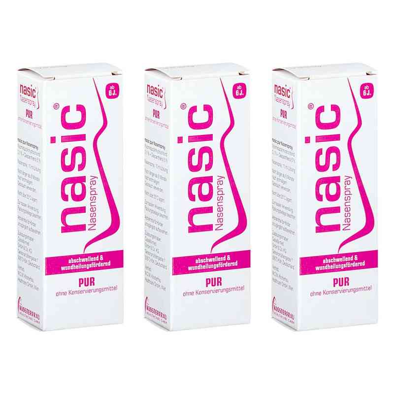 Nasic pur Nasenspray 3x10 ml von M.C.M. KLOSTERFRAU HEALTHCARE GMBH PZN 08106925