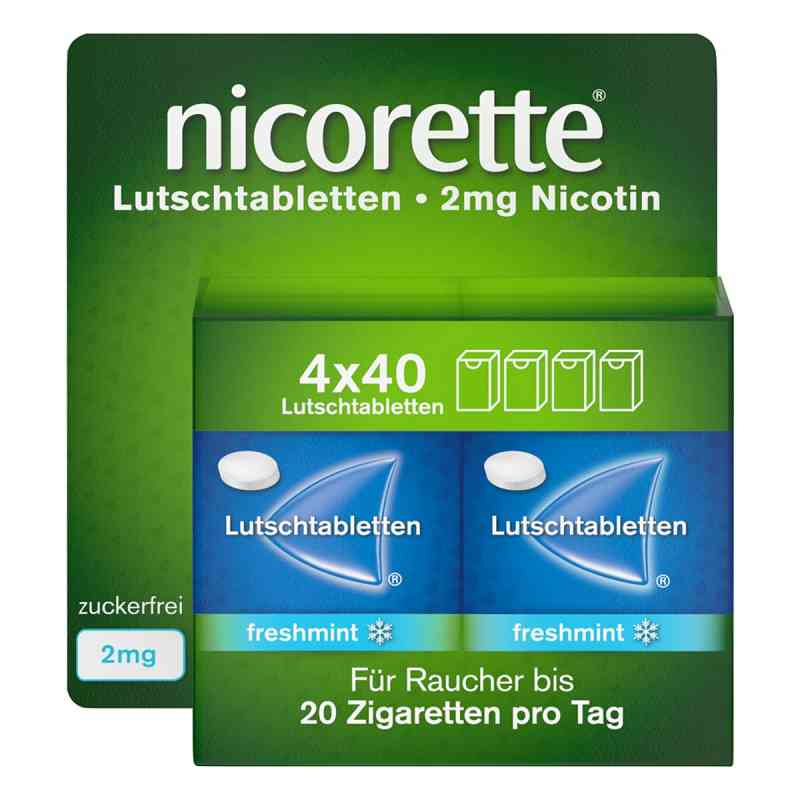 nicorette® Lutschtabletten 2 mg freshmint  160  von Kenvue Germany GmbH (OTC) PZN 19252253
