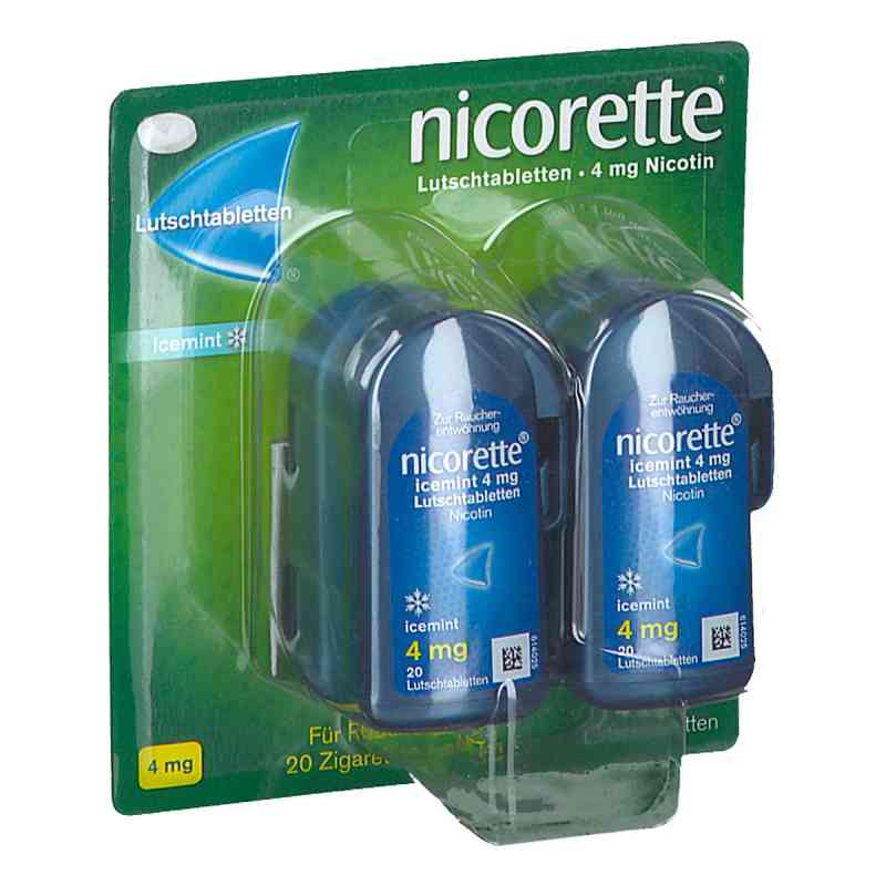 Nicorette Lutschtabletten icemint – mit 4 mg Nikotin 80 stk von JOHNSON & JOHNSON GMBH           PZN 08201516